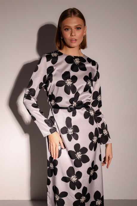 Вечернее платье Ликвидация PUR PUR 11-247 серый,черный размер 48 #4