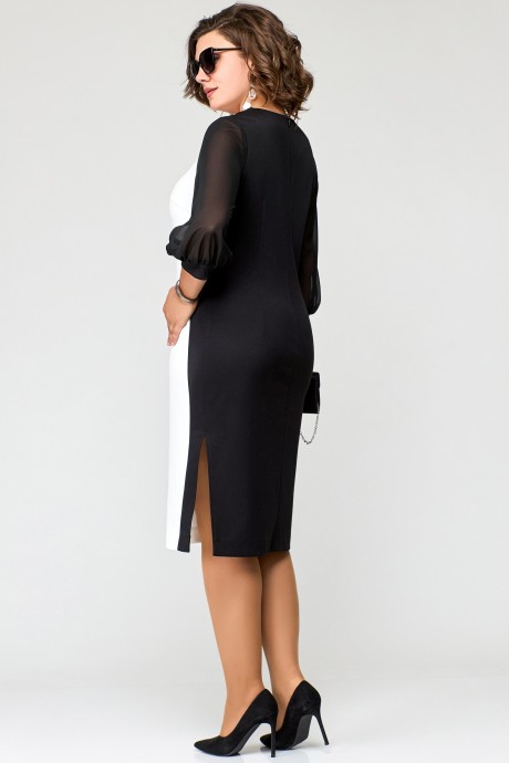 Вечернее платье Ликвидация EVA GRANT 7220 черно-белое размер 52 #5