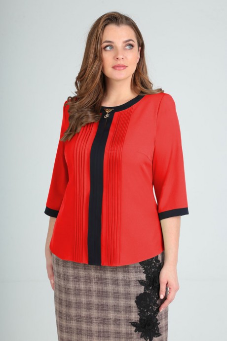 Блузка Ликвидация Таир-Гранд 62208-1 красный размер 46 #1