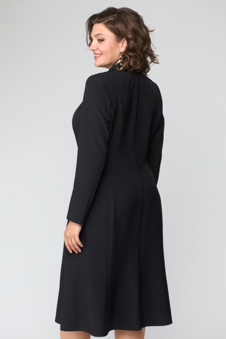 Платье Ликвидация Anastasia Mak 1121 чёрный размер 52 #7
