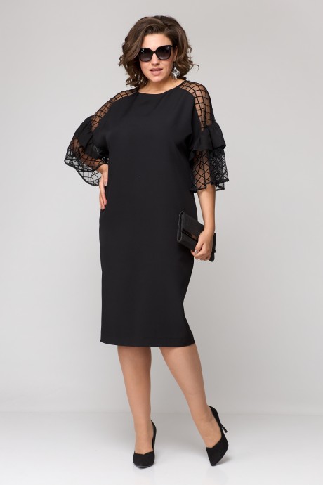 Вечернее платье Ликвидация EVA GRANT 7293 черный размер 58 #1