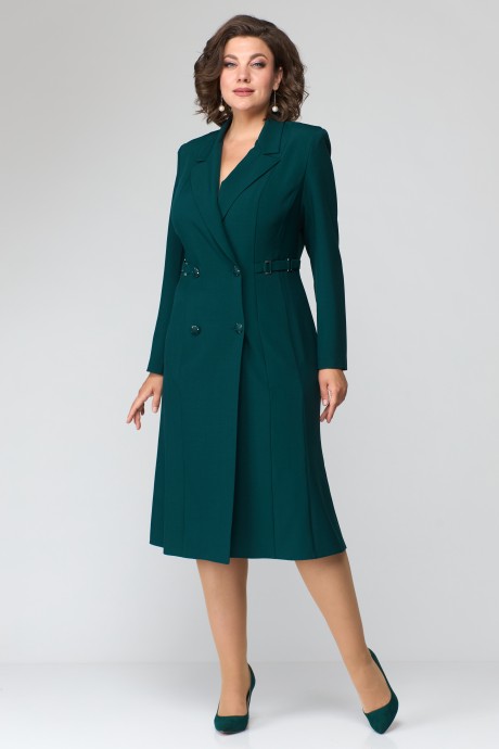 Платье Ликвидация Anastasia Mak 1121 зелёный размер 56 #2