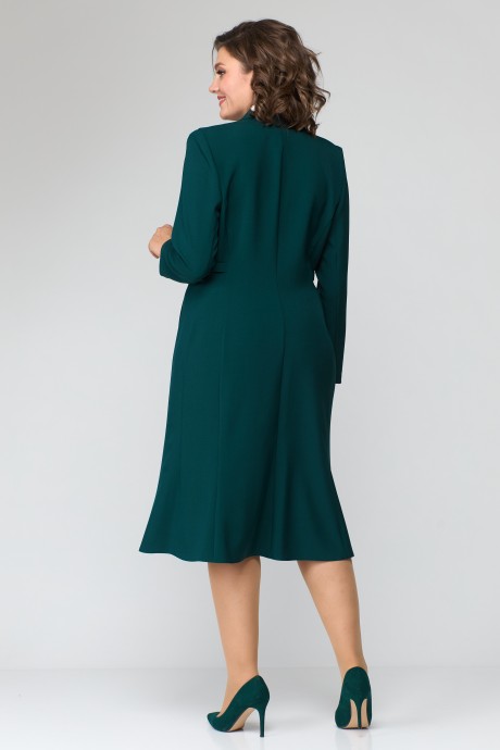 Платье Ликвидация Anastasia Mak 1121 зелёный размер 56 #7
