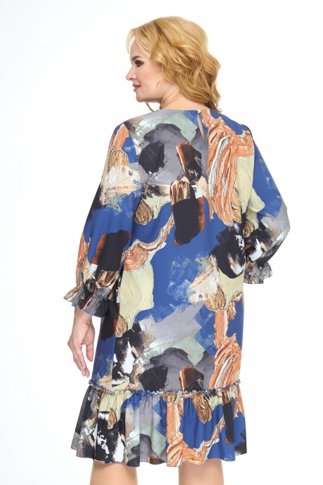 Вечернее платье Ликвидация Anelli 1139 мультиколор размер 56 #7