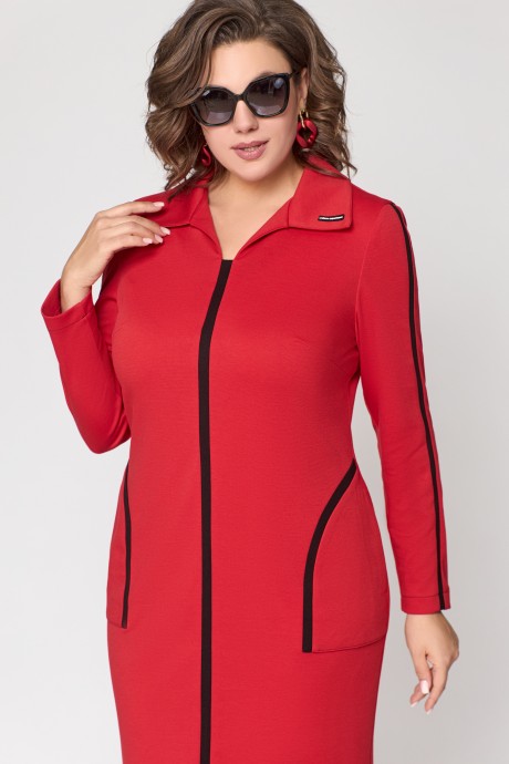 Вечернее платье Ликвидация EVA GRANT 7297 красный размер 58 #5