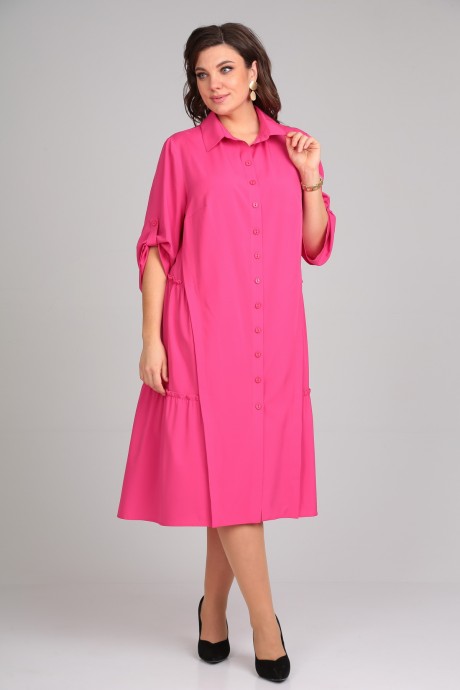 Платье Ликвидация Мублиз плюс 030 Розовый размер 58 #2