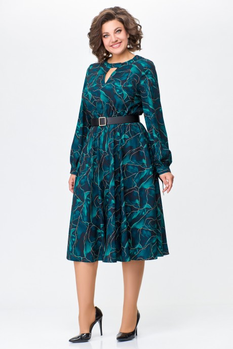 Вечернее платье Ликвидация Swallow 679 /1 зелёный малахит размер 48 #2