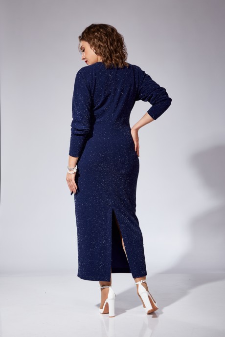 Вечернее платье Ликвидация Vi Oro 1101 синий размер 58 #7