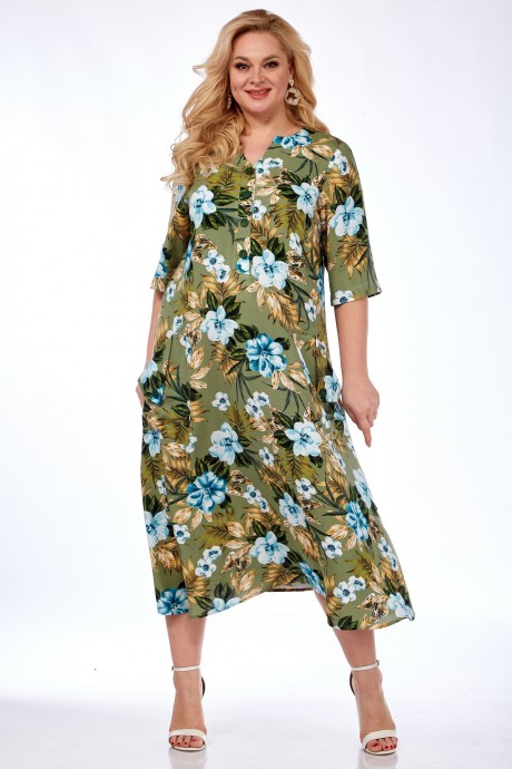 Платье Ликвидация Celentano 5020.1 оливковый размер 52 #2