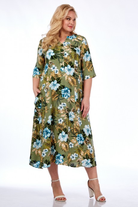 Платье Ликвидация Celentano 5020.1 оливковый размер 52 #3