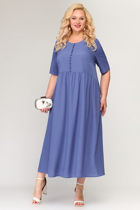 Платье Ликвидация ALGRANDA (Novella Sharm) A3883 -8-4 сине-голубой размер 64 #2
