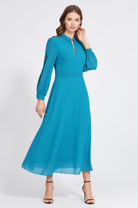 Вечернее платье Ликвидация Bazalini 4816 морская волна размер 46 #1