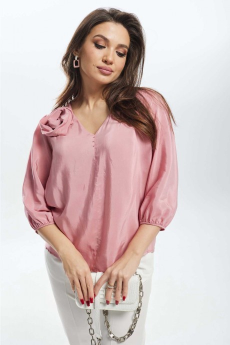 Блузка Ликвидация MisLana 909 розовый размер 56 #2