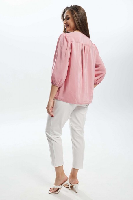 Блузка Ликвидация MisLana 909 розовый размер 56 #4