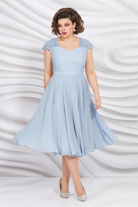 Вечернее платье Ликвидация Mira Fashion 5399 -5 небесный размер 52 #1