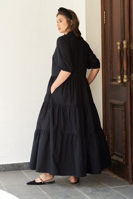 Платье Ликвидация ANDINA CITY 8013 черный размер 58 #4