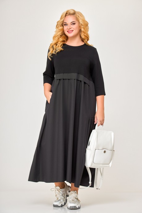 Платье Ликвидация Swallow 606 черный размер 62 #1