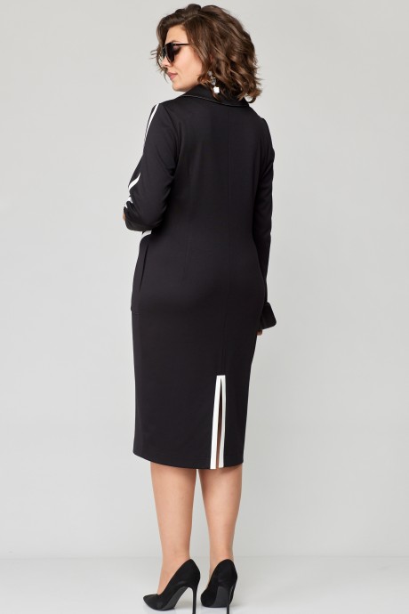 Вечернее платье Ликвидация EVA GRANT 7297 черно-белый размер 58 #5