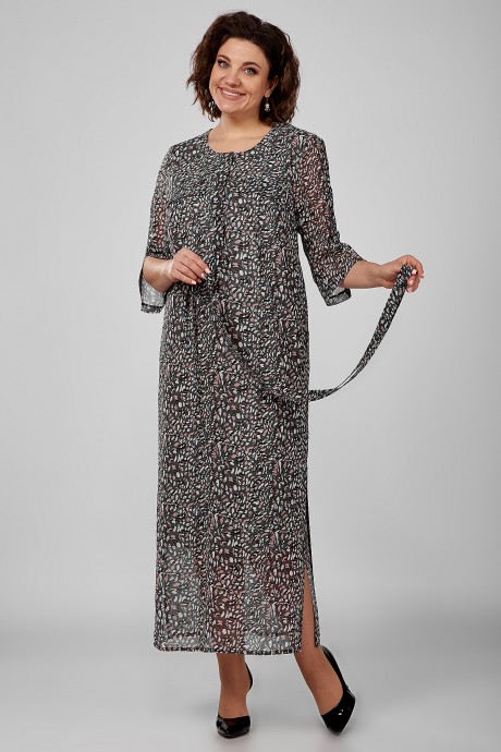 Платье Ликвидация ALGRANDA (Novella Sharm) A3848 -А мультиколор размер 64 #2
