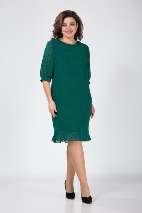 Платье Ликвидация КаринаДелюкс В-262-3 зеленый размер 58 #2