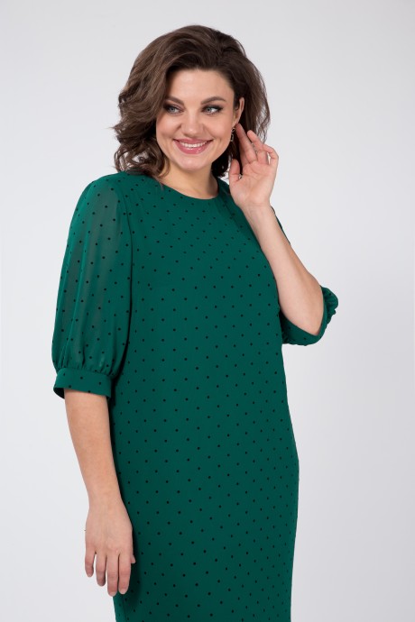Платье Ликвидация КаринаДелюкс В-262-3 зеленый размер 58 #5