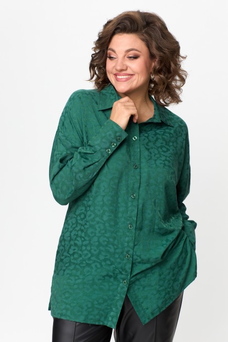 Блузка Ликвидация Anastasia Mak 1143 зеленый размер 60 #1