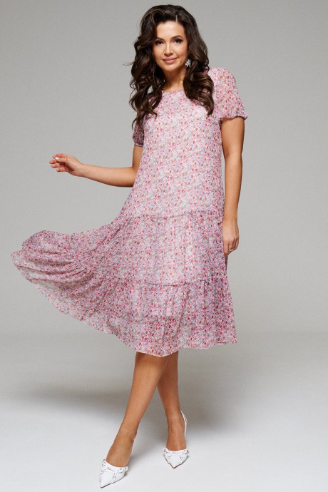 Платье Ликвидация Beautiful&Free 6139 лиловый размер 56 #1