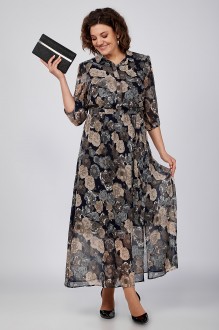 Платье Ликвидация ALGRANDA (Novella Sharm) A3947 -A-1 мультиколор #1