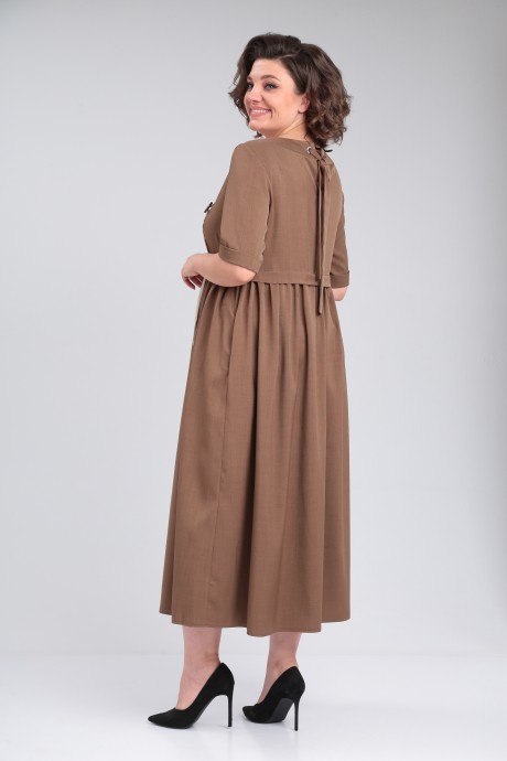 Платье Ликвидация Michel Chic 2132/1 коричневый размер 58 #6
