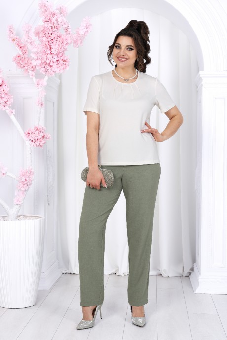Костюм/комплект Ликвидация NINELE (Нинель Шик ) 7463 тройка оливка размер 46 #5