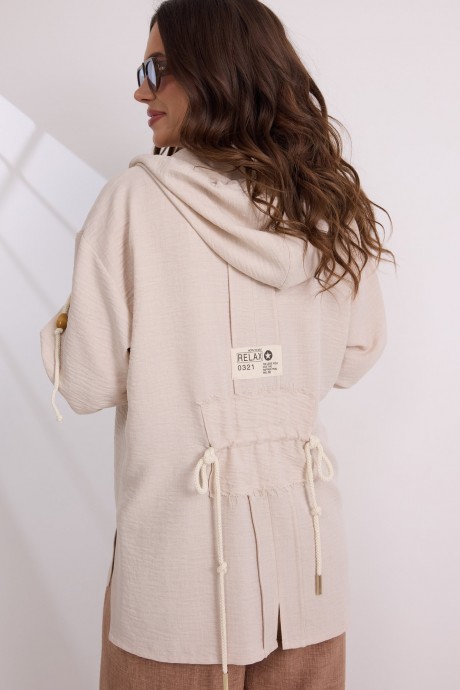Костюм/комплект Ликвидация Магия Моды 2582 двойка беж+корица размер 52 #7