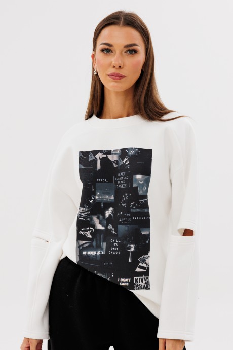 Спортивный костюм Ликвидация KIVVIWEAR 42234224 05 экрю,черный размер 44 #3