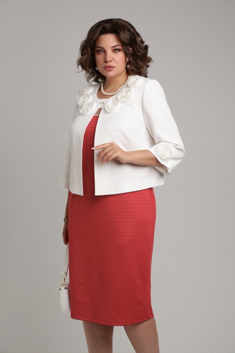 Костюм Ликвидация Lady Secret 3740 /1 молочный, коралл размер 54 #2