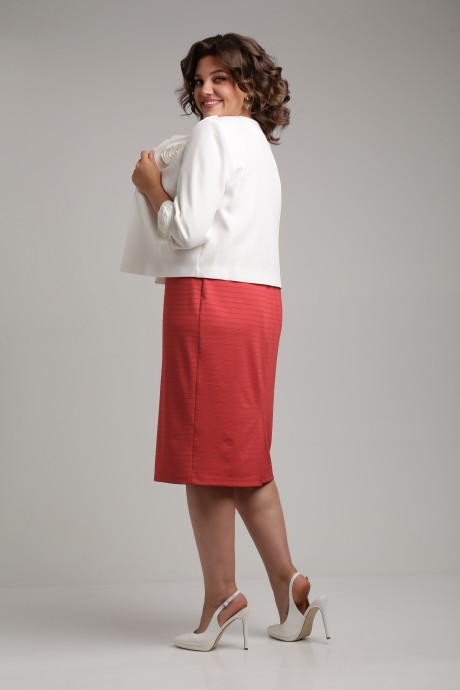 Костюм Ликвидация Lady Secret 3740 /1 молочный, коралл размер 54 #6