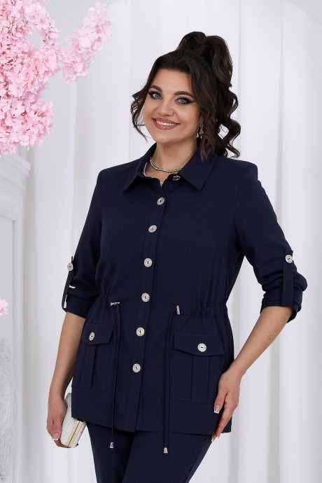 Костюм/комплект Ликвидация NINELE (Нинель Шик ) 7492 тройка синий размер 66 #4