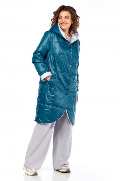 Куртка Ликвидация Diamant 1928 бирюза, белый размер 60 #3