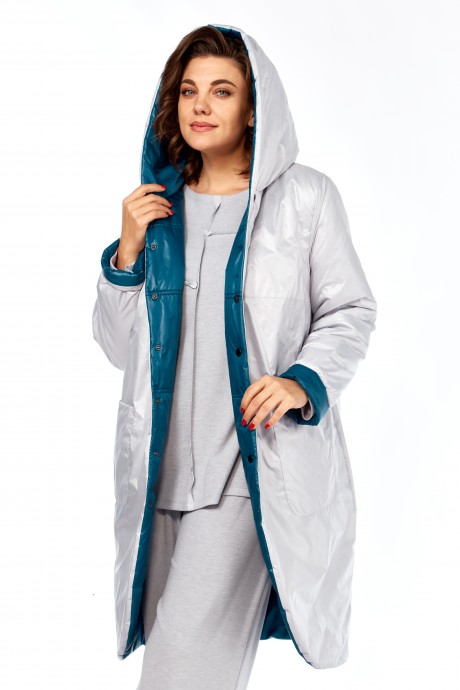 Куртка Ликвидация Diamant 1928 бирюза, белый размер 60 #9