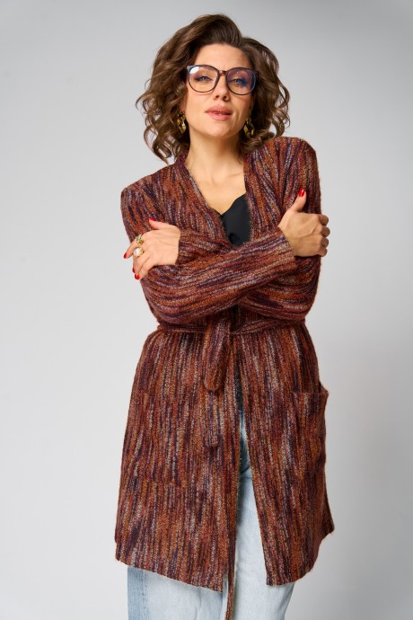 Кардиган Ликвидация Anastasia м-1278 бордо размер 50 #2