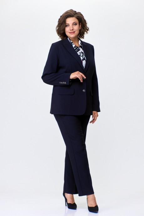 Костюм/комплект Ликвидация БелЭльСтиль 205+596 тёмно-синий размер 58 #2