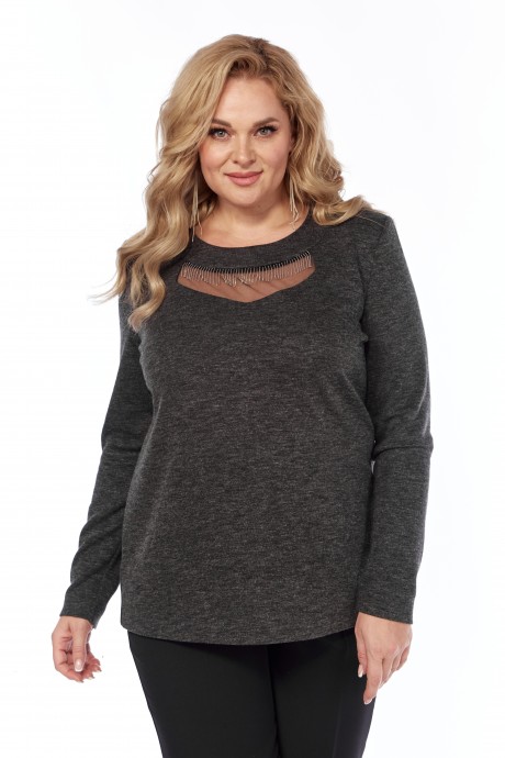 Джемпер (кофта) Ликвидация Элль-Стиль 2024 /3 графит размер 60 #2