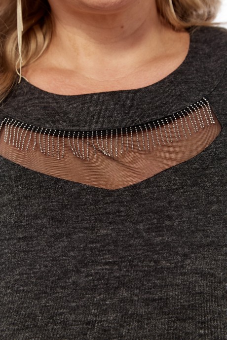 Джемпер (кофта) Ликвидация Элль-Стиль 2024 /3 графит размер 60 #5