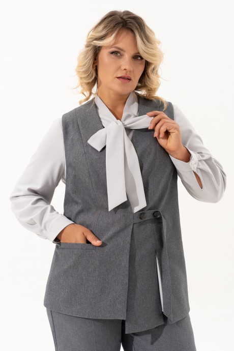 Костюм/комплект Ликвидация ALGRANDA (Novella Sharm) A4068 двойка серый размер 66 #3