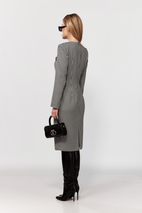 Платье Ликвидация DOGGI 3757 черно-белый размер 46 #9