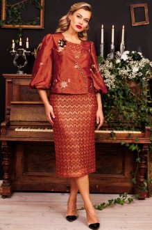 Костюм Распродажа Мода Юрс 2871 коричневый