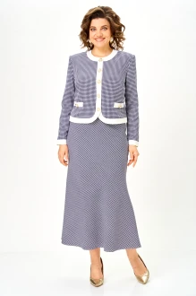 Юбочный костюм Распродажа Svetlana-Style 2332 синий, узор