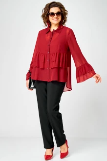 Блузка Распродажа EVA GRANT 7221 красный