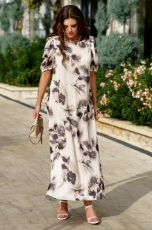 Платье Распродажа Vittoria Queen 28603 экрю, принт