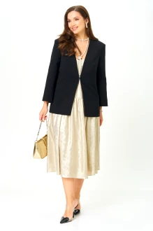 Костюм Распродажа LeNata 20457 черный, золото