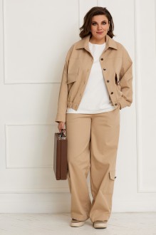 Брючный костюм Распродажа BegiModa 3061 двойка кэмел