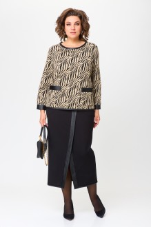 Юбочный костюм Распродажа Michel Chic 1394 двойка зебра